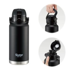 スケーター(Skater) ハンドル付 ステンレス ダイレクトボトル 1000ml 水筒 マグボトル ブラック STD10H-A｜kirelab-net