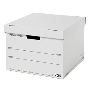 フェローズ バンカーズボックス 705 白/黒 3個1セット 収納ボックス Lサイズ ふた式 1010101｜kirelab-net