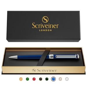 Scriveiner ボールペン 最高級 クローム仕上げ シュミット 黒リフィル 最高のボールペンセット 男女 ビジネスマン 役員 オフィスに最｜kirelab-net