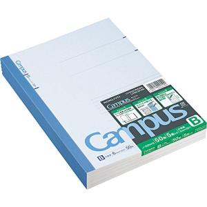 コクヨ(KOKUYO) ノート キャンパスノート B5 B罫 50枚 5冊パック ノ-5BN×5｜kirelab-net