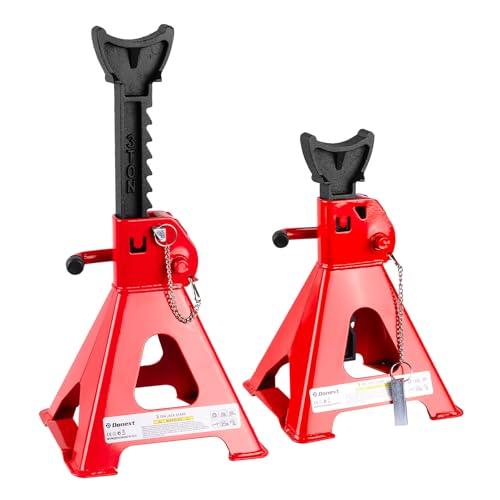 Donext ジャッキスタンド ジャッキアップ スタンド 馬 3t 最低位305mm/最高位415m...