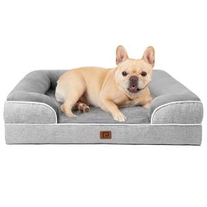EHEYCIGA 犬 ベッド 冬 ペットベッド 防水 猫 ベッド 洗える 犬用 クッション 高反発 取り外せるカバー 滑り止め オールシーズン｜kirelab-net