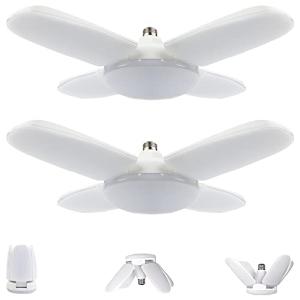 4セット 4羽 LED ガレージライト 80W E26 照明 倉庫ライト LED ガレージライト 撮影 現場 作業 アウトドア 省エネ 照明 80W 調整