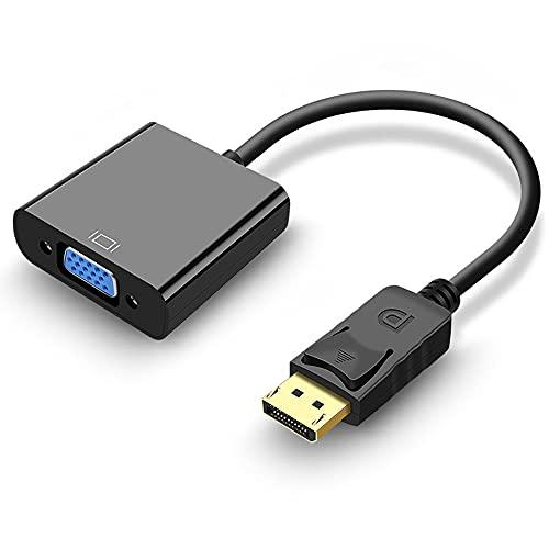Displayport VGA 変換 アダプタ(オスからメス) ディスプレイポート VGA 変換ケー...