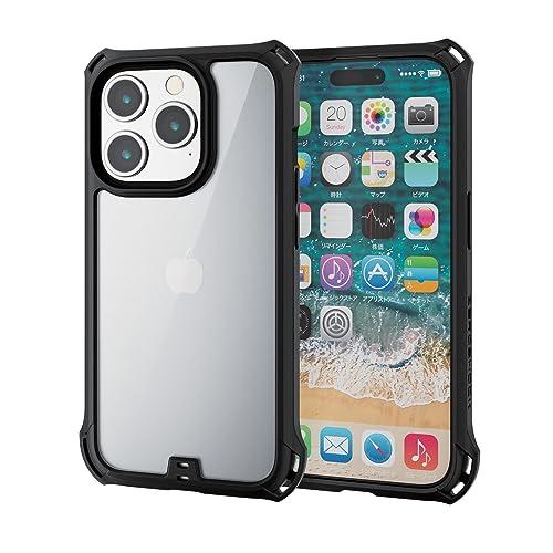 エレコム iPhone15 Pro ケース ZEROSHOCK 耐衝撃 衝撃吸収 四つ角ダンパー 衝...