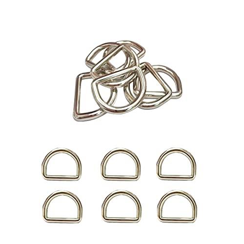 [TORAVIE] Dカン 溶接Dカン D溶接リング 内径幅25mm 6個入り ベルト用 長さ調整 ...