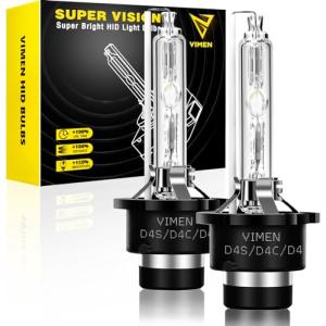 VIMEN ヘッドライト D4S HID バルブ 純正用 6000K 35W HIDライト 12V 車用 HID 球 2個入｜kirelab-net
