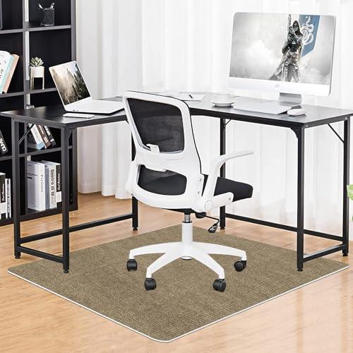 HUIJIE チェアマット フロアマット 床保護マット 120×90cm 椅子 マット滑り止め pv...