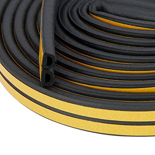 GIMADOドア 防音 全長10m D型 ドア 隙間 防音 窓 すきま風 防止 玄関 強力粘着 防音...