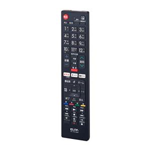 エルパ(ELPA) テレビリモコン シャープ用 (RC-TV019SH) テレビ リモコン 汎用/設定不要 ブラック｜kirelab-net