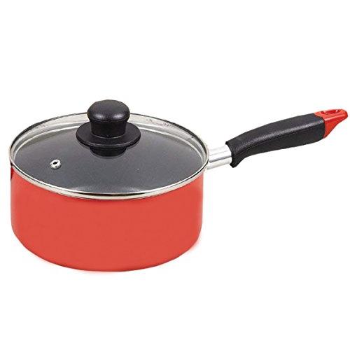 パール金属 ワコートレーディング 片手鍋 18cm ガラス蓋付 ふっ素加工 IH対応 ニューフォア ...