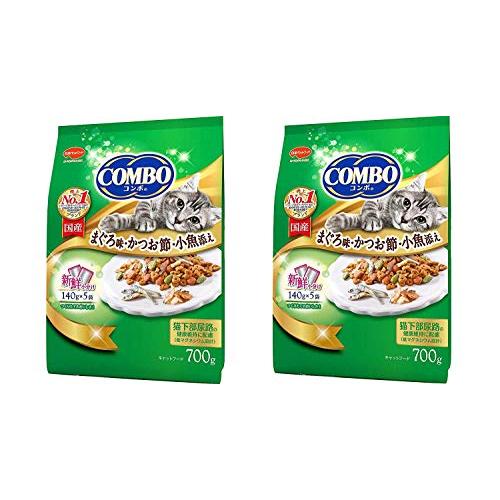 セット販売コンボ キャット まぐろ味・かつお節・小魚添え 700g（140g×5袋）×2コ