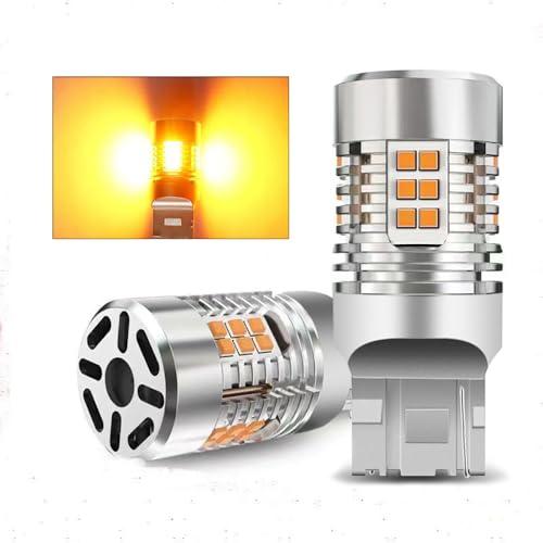 Aokyoung T20 LED シングル ウィンカーバルブ 最新短かい型 ハイフラ防止抵抗内臓 車...