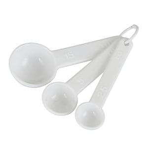 貝印(Kai Corporation) KAI プラスチック 計量スプーン 3本セット 大さじ 小さじ 小さじ1/2 食洗機対応 ホワイト KA｜kirelab-net