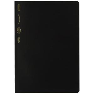 ニトムズ STALOGY ノート A5 方眼 1/2イヤーノート ブラック S4108｜kirelab-net