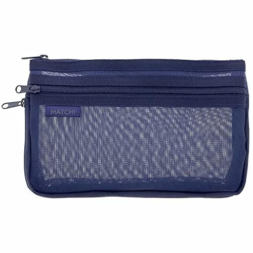 サンスター文具 メッシュケース マッチ ネイビー S2132796