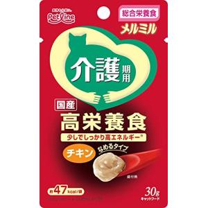 キャネット メルミル キャットフード 介護期用 チキン総合栄養食/国産 30g×12個 (まとめ買い)｜kirelab-net
