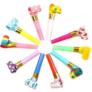 YFFSFDC 吹き戻し笛 カラフル 応援ホイッスル 約11cm パーティー イベント おもちゃ 子供 おもちゃ 誕生日 吹き戻し パーティー小｜kirelab-net