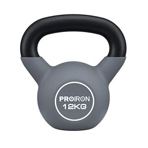 PROIRON ケトルベル ネオプレン kettlebell 一体型鋳鉄製 ?? 鉄アレイ ケトル 12kg 重り ケトル｜kirelab-net