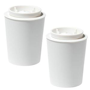 ライクイット (like-it) 製氷皿 透明な丸氷 がつくれる 製氷器 (2個組) 約Ф11×高14cm ホワイト 日本製STK-08L 2P｜kirelab-net