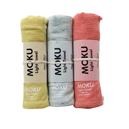 コンテックス MOKU ＜59351-90＞ フェイスタオル Mサイズ3本セット (レモン・ミント・...