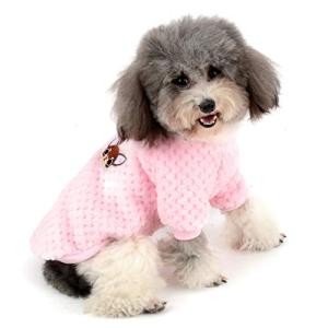 ZUNEA 犬服 秋冬 セーター 小型犬 あたたかい コート 防寒 おしゃれ かわいい パーカー 可愛い モコモコ ペット服 フリース 冬 服｜kirelab-net