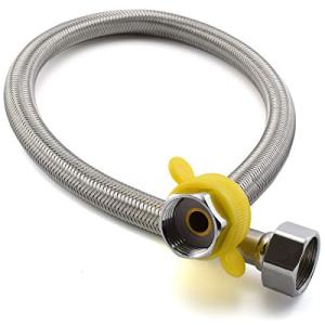 CM Hardware 120CM フレキパイプ ステンレス編組チューブ 接続用フレキホース 水道管延長 G1/2ナット 取り付けホース｜kirelab-net