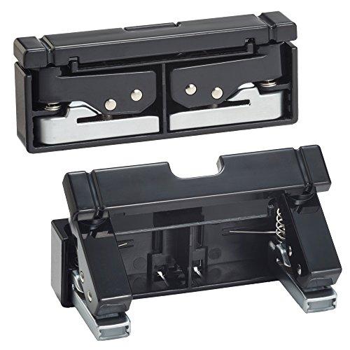 リヒトラブ コンパクトパンチ 2穴 黒 P1040-24