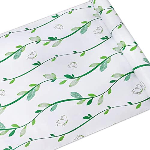 Homya 壁紙シール 草木柄 剥がせる壁紙 防水 リメイクシート 葉柄 DIYシール PVC 10...