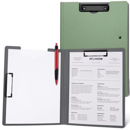SFLHHDM クリップホルダー A4 バインダー 折りたたみ クリップボード 薄くて持ち運びやすい...