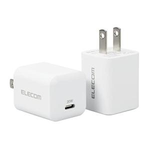 エレコム 充電器 2個セット USB-C コンセント USB PD対応 20W Type-C ×1ポート 小型 軽量 PSE認証商品  iPho｜kirelab-net