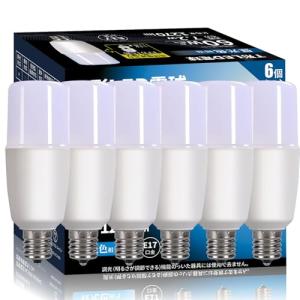 LED電球 T形 E17口金 60W形相当 7.2W 昼光色 6500K 1270lm 高演色性 断熱材施工器具対応 電球型蛍光灯 全方向タイプ｜ルミナスエイト ヤフー店