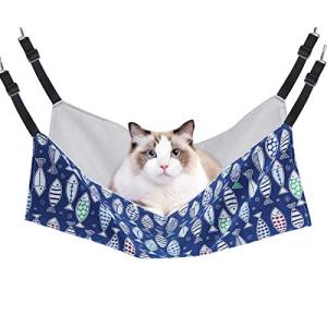 猫 ハンモック Blueekin キャットハンモック ヒモ調整 ペット ベッド ネコハンモック ケージ用 耐荷重10KG 大きい 56cm x｜kirelab-net