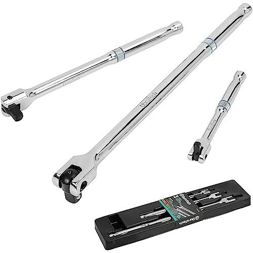 DURATECH スピンナーハンドル 差込角 6.35・9.5・12.7mm 3本セット首振りタイプ...