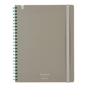 コクヨ ノート ソフトリングノート Sooofa A5 変形 4mm方眼 灰 ス-SV738S4-DM｜kirelab-net