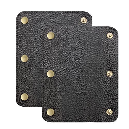 バッグハンドルカバー 本革 2枚セットバッグ 持ち手カバ 滑り止めグリップ付き ー やわらか 汚れや...