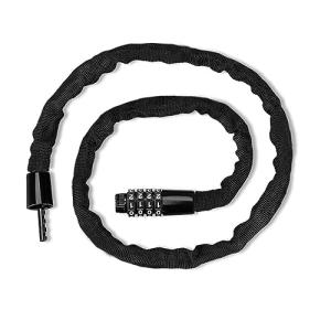 LUNZMA チェーンロックバイクロック 自転車ロック 盗難防止 全長95±3CM コンパクト 軽量 頑丈 ブラック (φ直径4mm)｜kirelab-net