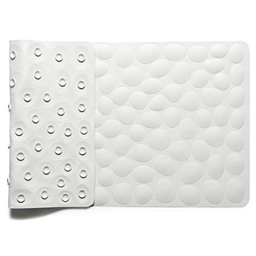 IRETION お風呂 すべり止めマット 浴槽 40×80cm ストーン柄 天然ゴム製 お風呂マット...