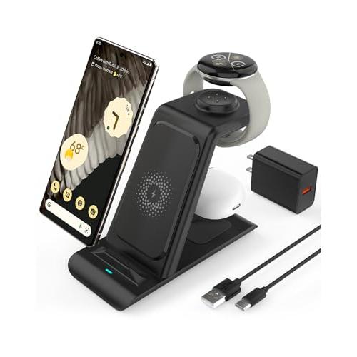 COCIVIVRE pixel watch3/2 充電器 3in1 ワイヤレス 充電器 Compat...