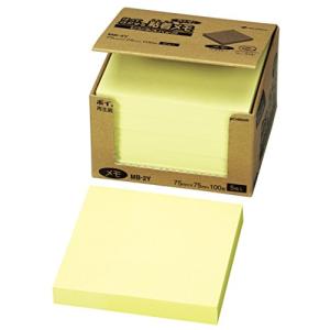 ニチバン 付箋 ポイントメモ 75×75mm 100枚×5冊入 MB-2Y イエロー｜kirelab-net