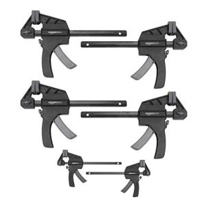 ベーシック トリガークランプセット black/ grey 6個入り 10cm-2個 15cm-4個 ブラック / グレー｜kirelab-net