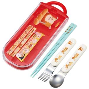 スケーター(Skater) 子供用 お弁当 トリオセット 箸 スプーン フォーク キッズ カトラリー 抗菌 加工 開けやすいスライド式 日本製｜kirelab-net