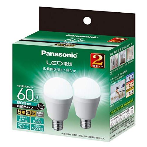 パナソニック ミニクリプトン型 LED電球 口金直径17mm 電球60W形相当 昼白色相当(6.9W...
