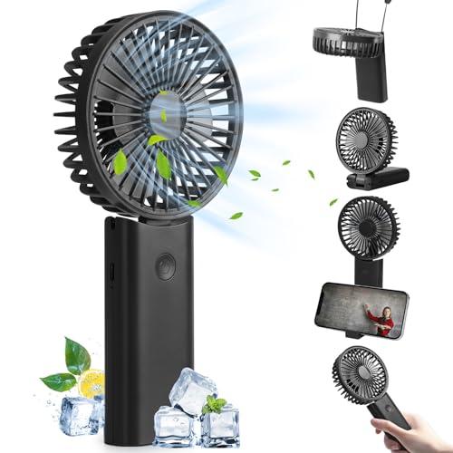 Hianjoo 携帯扇風機 手持ち扇風機 折り畳み 暑さ?策 ハンディファン 静音&amp;軽量 強風 充電...