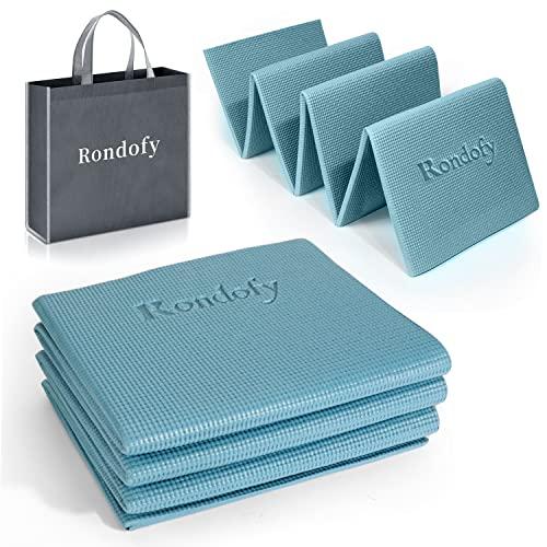 Rondofy ヨガマット 折りたたみ 6mm トレーニングマット 折り畳み 持ち運びに便利 エクサ...