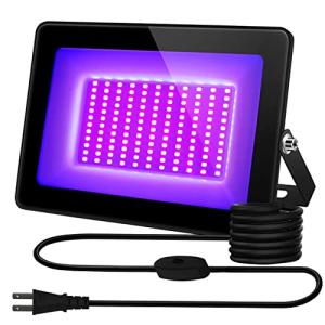 YC 紫外線 ブラックライト 投光器 紫外線ライト 防水IP65 395-405nm UVライト レジン用 硬化ライト 屋外用 舞台照明 雰囲気｜kirelab-net