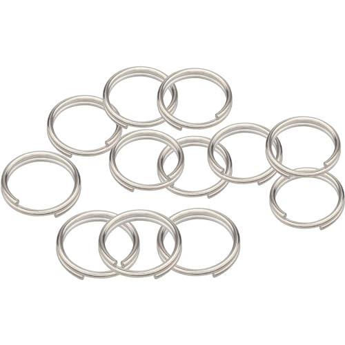 チタン製 キー ホルダー 二重リング 軽量 外徑 10mm 12mm 14mm 18mm 25mm ...