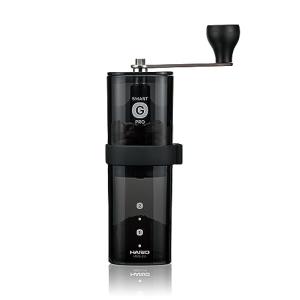 HARIO(ハリオ) コーヒーミル・スマートG PRO コーヒー豆24g 透明ブラック ステンレス刃 分解 コンパクト MSGS-2-B｜kirelab-net