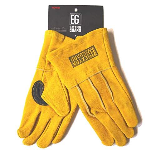 [東和コーポレーション] 牛床革手袋 EXTRAGUARD TAKIBI 5本指 EG-012