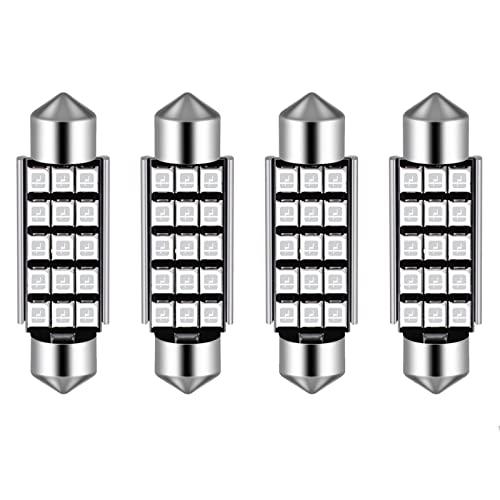 T10×42mm/41mm レッド LEDルームランプ 12V 15連2835SMD 12V Fes...